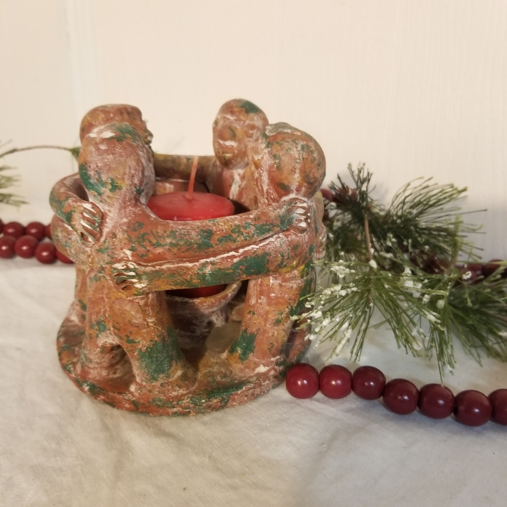 Circle of Friends Candle Holder Mid Century